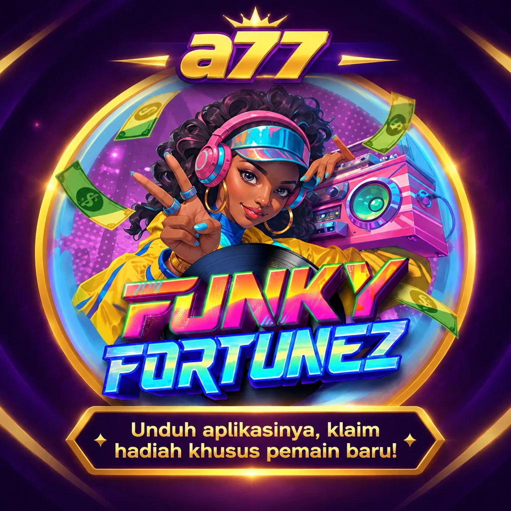 a77 · Funky Fortunez · Tampilan permainan